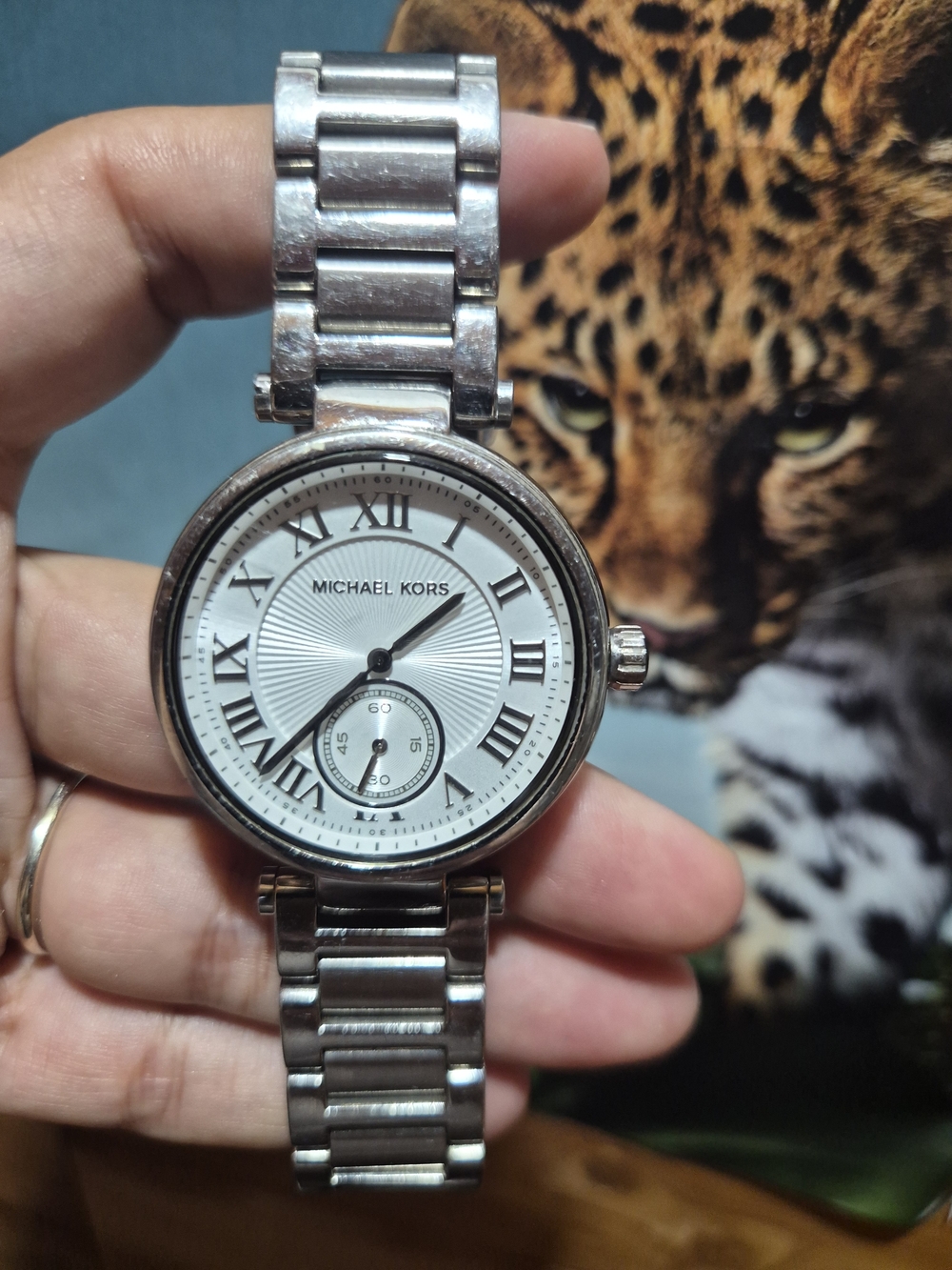Michael Kors Collection Silver White Roman Numeral Women's Watch